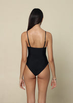 BLACK TRIKINI GOLD